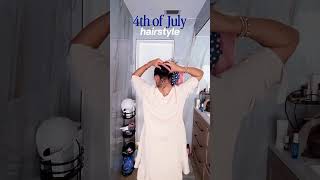 July 4th bun😀#hair #hairstyle #easyhairstyle #ponytailhairstyle #hairhack #longhairstyle July 4th bun😀#hair #hairstyle #easyhairstyle #ponytailhairstyle #hairhack #longhairstyle