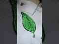 leaf manual embroidery using a regular machine #embroidery #freemotionembroidery #satisfying
