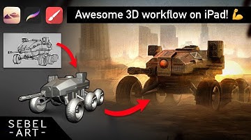 Speedup Your work using 3d on iPad! 3d+2d (NomadSculpt, Procreate, InfinitePainter)