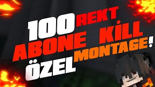 100 ABONE ÖZEL KİLL MONTAGE! - minecraft sonoyuncu skywars