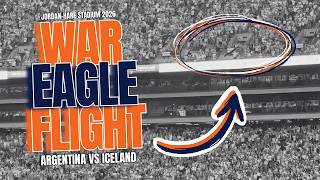 War Eagle Flight Before Argentina vs Iceland 🦅 | Full Flight in Jordan-Hare Stadium (June 9, 2026)