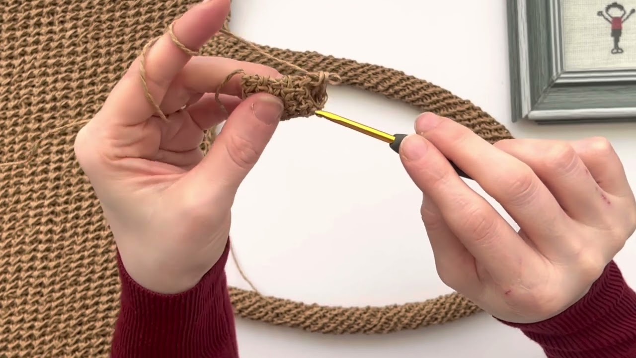 Kağıt ipten örgü çanta sapı