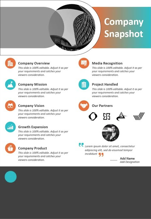 one-page-company-snapshot-presentation-template-kridha-graphics-youtube