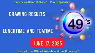 Uk49s Lunchtime Results 17 June 2025 | Uk49s Teatime Results for Today