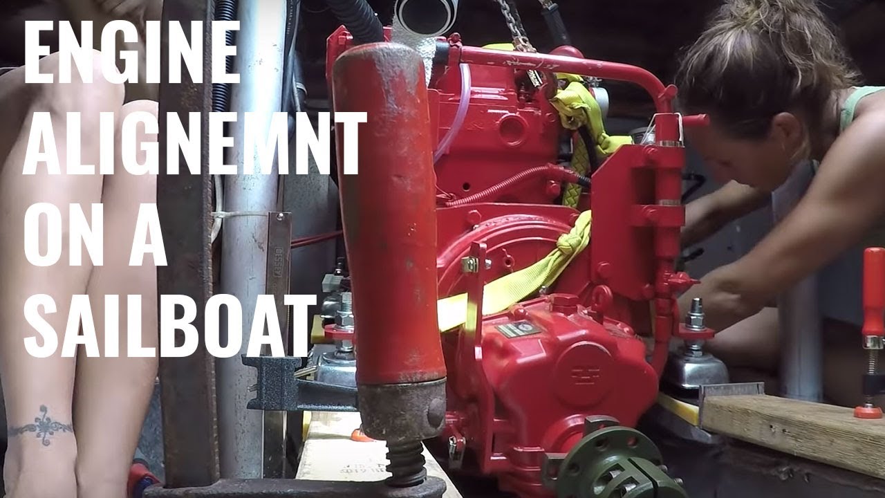 Girl Power: Aligning the NEW ENGINE of my sailboat - UNTIE THE LINES III #33