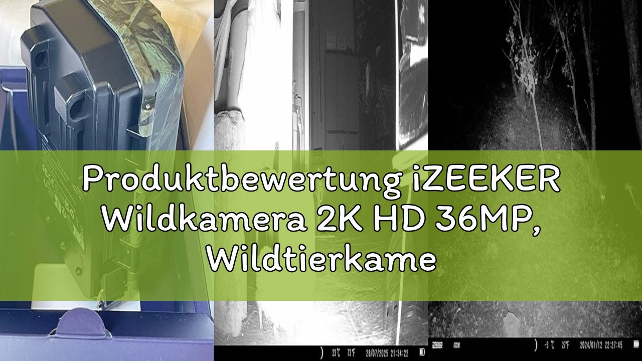 Produktbewertung iZEEKER Wildkamera 2K HD 36MP, Wildtierkamera mit 940nm No Glow Infrarot LEDs, Ohne