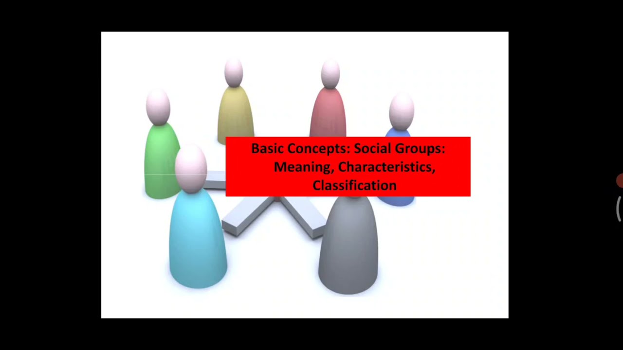 SOCIAL GROUPS MEANING, CHARACTERISTICS, CLASSIFICATION 📚 YouTube