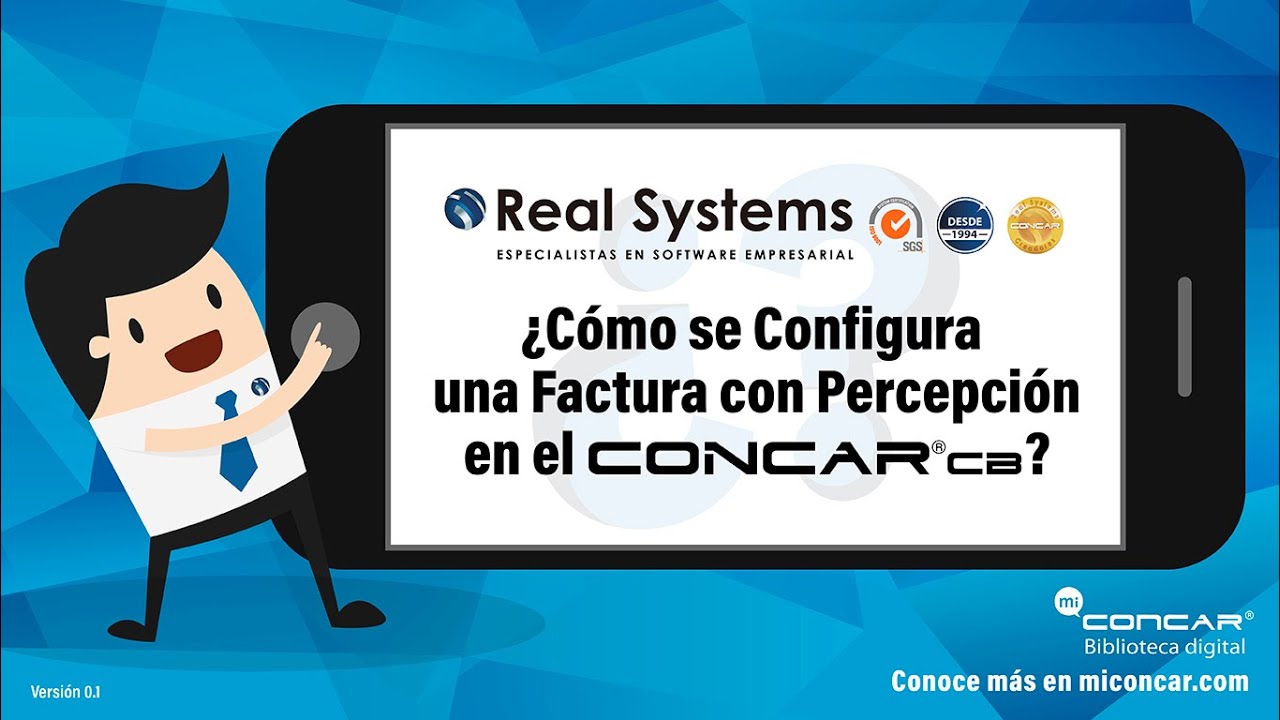 Cómo se Configura una Factura con Percepción en CONCAR® CB - Preguntas frecuentes CONCAR® CB