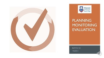 Planning, Monitoring & Evaluation