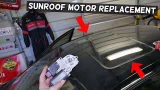 HOW TO REPLACE SUNROOF MOTOR ON CAR. SUNROOF MOONROOF MOTOR REPLACEMENT