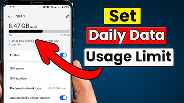 Hoe u een dagelijkse datalimiet instelt op Android
