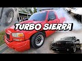 TURBO SIERRA BURNOUT INSTALLING CALTRACS ON THE GMC