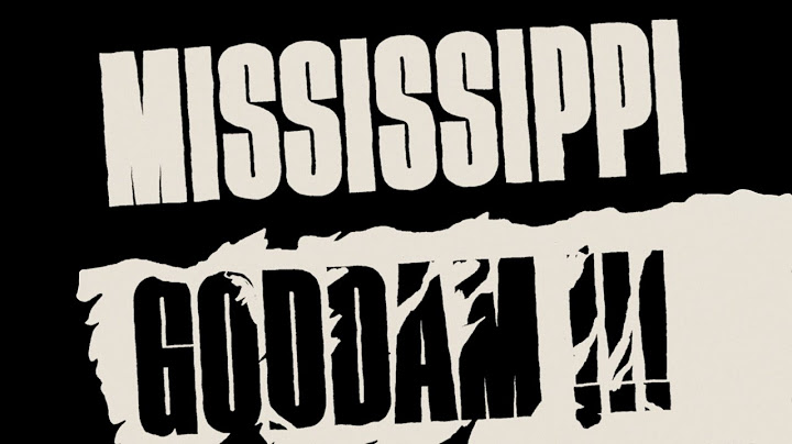 Mississippi Goddam Lyric Video version - Lyric Video performance video thumbnail