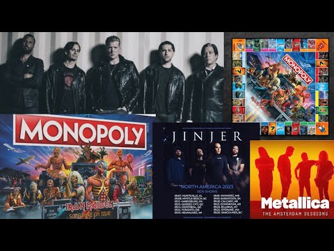 Iron Maiden Monopoly Game - New Metallica EP - Static-X/Sevendust tour - Jinjer Tour - Shadows Fall