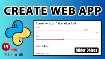Select Slider Widget - Web App with Python Streamlit Lesson 14