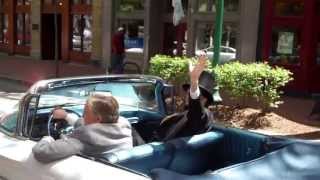 Danny Jones gives Abe Lincoln a lift