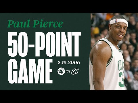 Paul Pierce scores a career-high 50 points against LeBron James and the Cleveland Cavaliers