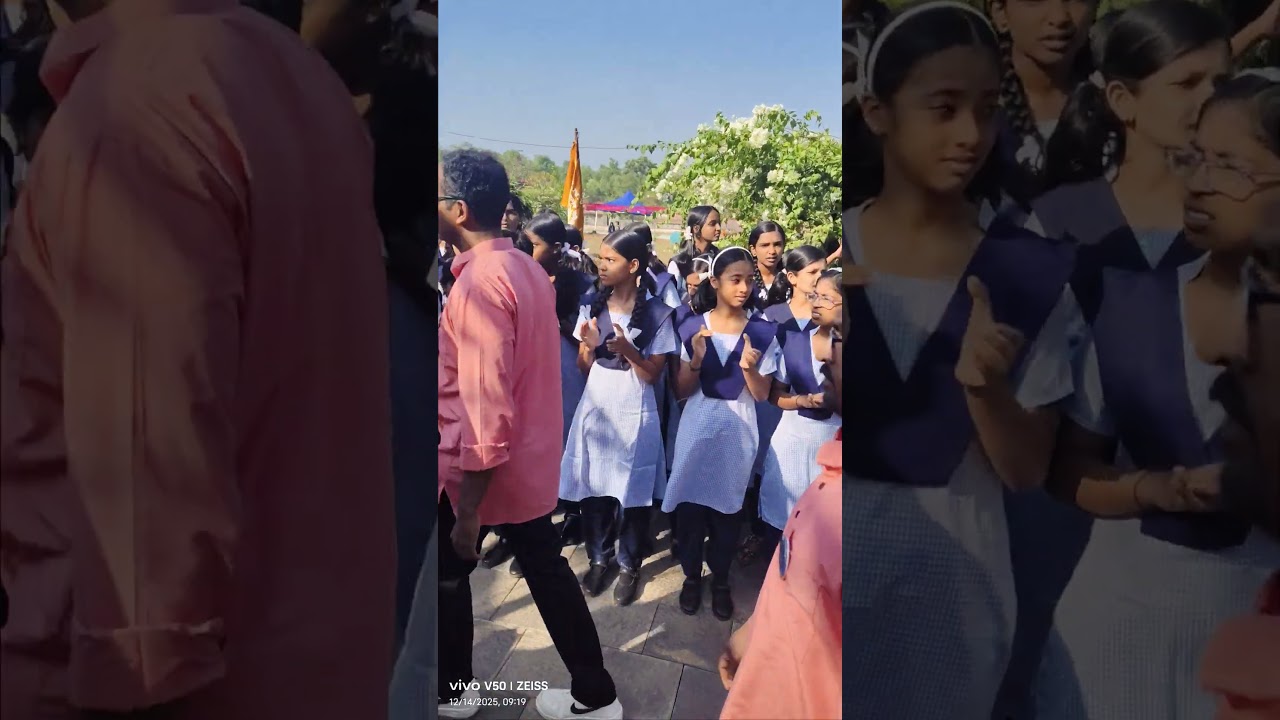 Welcoming the guests at the alumni event.5th batch in jnv kannur