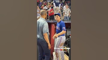 Mookie Betts & Corey Seager Share An Exchange After World Series Game 3💙 Via MLB #baseball #shorts