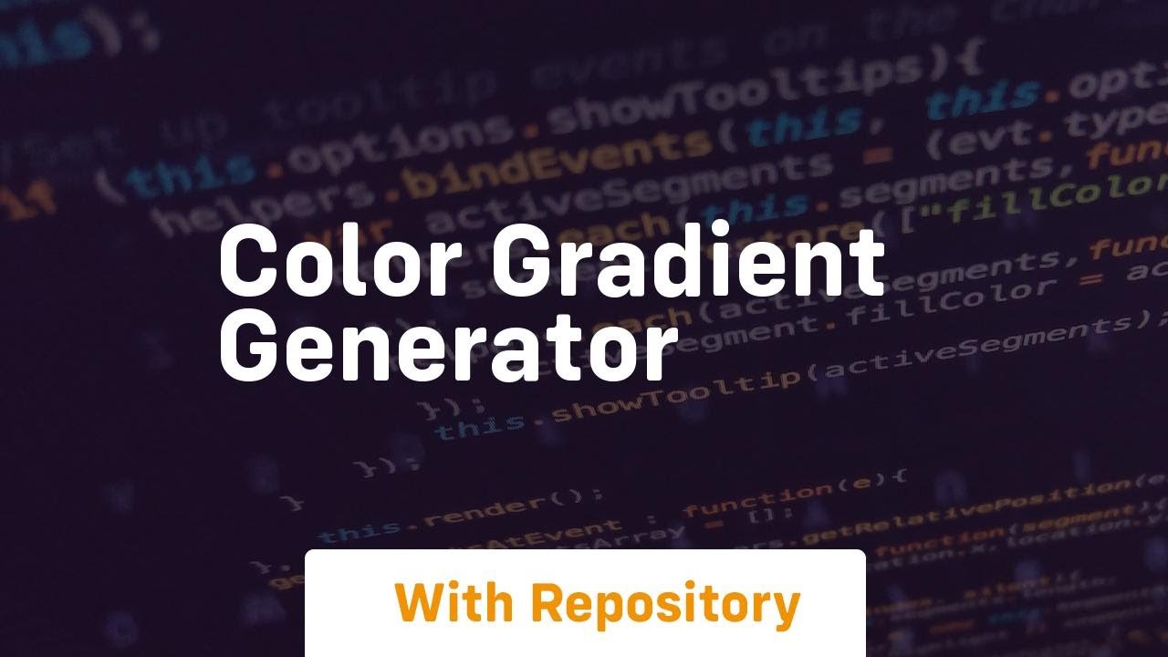 color gradient generator - YouTube