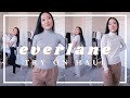 EVERLANE TRY ON HAUL & REVIEW | the way high jean, the way high skinny jean, turtlenecks + more