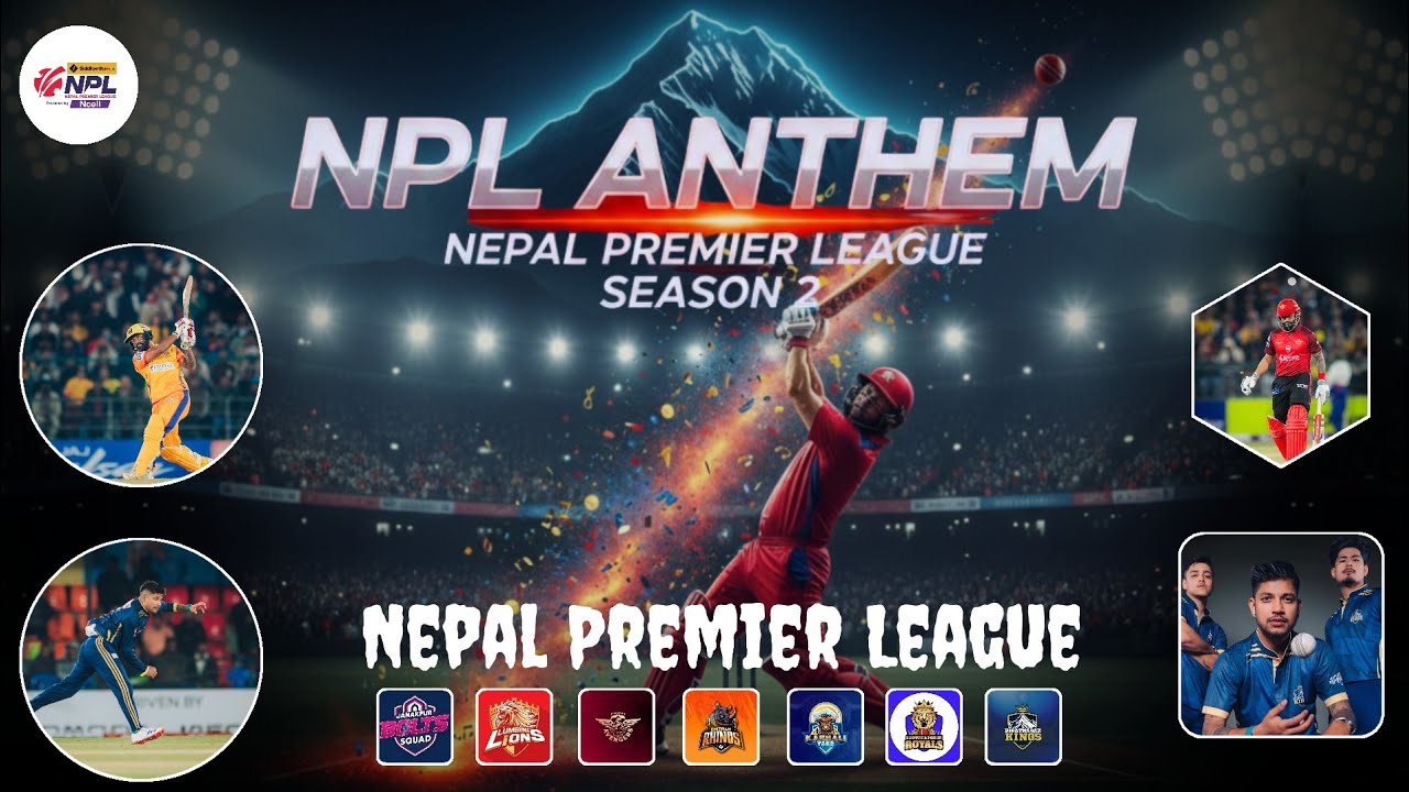 NPL Season 2 Anthem – Rise of Nepali Cricket | Official Theme Song 2025 | Utha Nepal (Song Lyrics)
