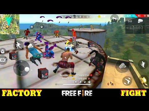 Garena free fire factory king - ff fist fight on factory roof - factory challenge gameplay - video t