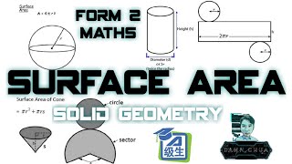 PT3 KSSM | Form 2 Maths [ Surface Area ] Solid Geometry 华语讲解