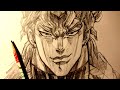 ASMR | Pencil Drawing 132 | Dio Brando (Request)