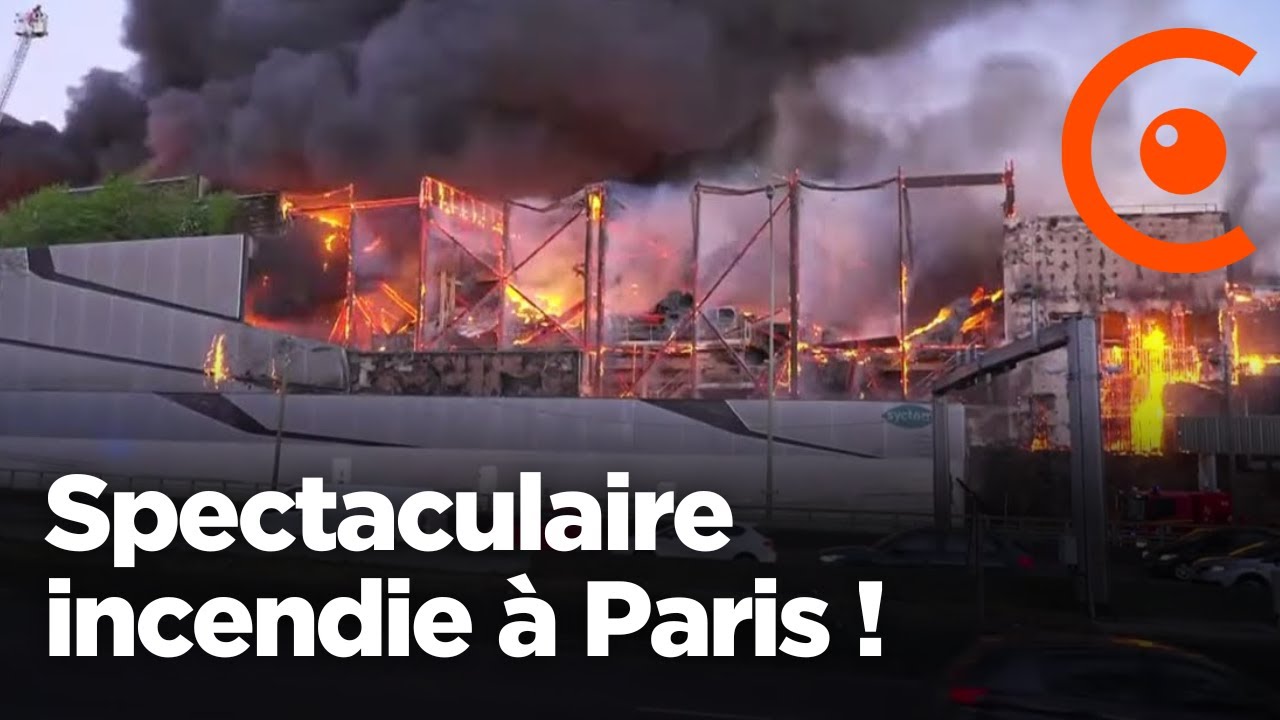 REPLAY - Enorme incendie à Paris à proximité du Palais de Justice dans un centre de tri Syctom