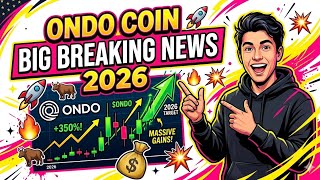 ONDO NEEDS TO BREAKOUT!🚨 | ONDO FINANCE PRICE PREDICTION &amp; NEWS 2026 🎯