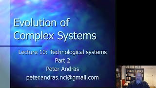 Evolution of Complex Systems - Video 21 (Lecture 10 Part 2)