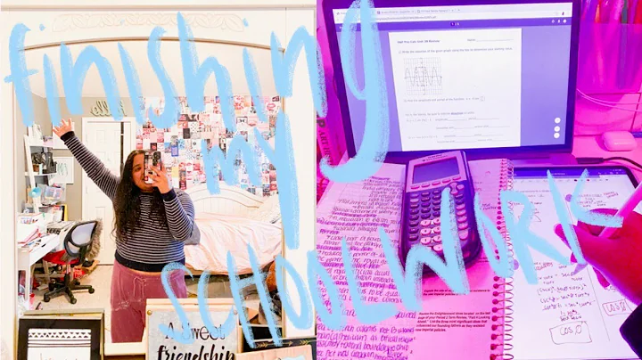 PRODUCTIVE catching up on ONLINE SCHOOL WORK junior year study with me 2021
