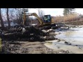 Staking and As Built of a pond