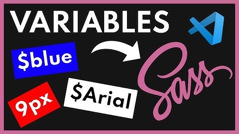👉como CREAR VARIABLES con SASS [2024]