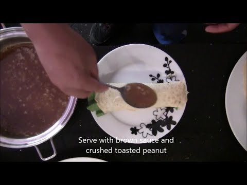 How to make lumpia sariwa brown sauce