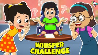 Whisper Challenge | Fun Games with Gattu Chinki | Cartoon | Hindi Kahani | PunToon Kids