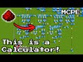 I Created a 4-BIT CALCULATOR Made Only Using Redstone! (MCPE 1.21)