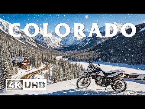 Winter Colorado 4K Rocky Mountain Peaks Aspen Forests Frozen Lakes In Crisp Winter Air 