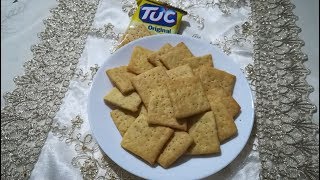 بسكوي توك سهل و سريع التحضير لديد و مقرمش لا يفوتكم   biscuit tuc fait maison