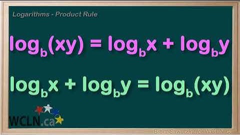 WCLN - Math - Logarithm Rules 2/5 - Product