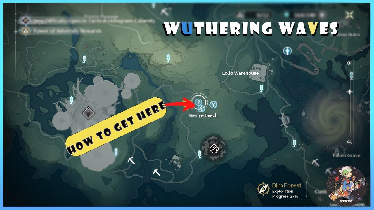 Wuthering Waves | How to get to Menye Bench Side missions | Dim Forest ...
