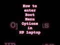 How to Enter Boot menu on HP Desktop or Laptop  #bootmenu #HPlaptop #HPdesktop