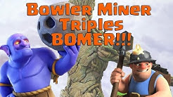 ✳️Easy Th11 Three Star Bowler Miner Attacks!✳️ How To Defend Bowlers