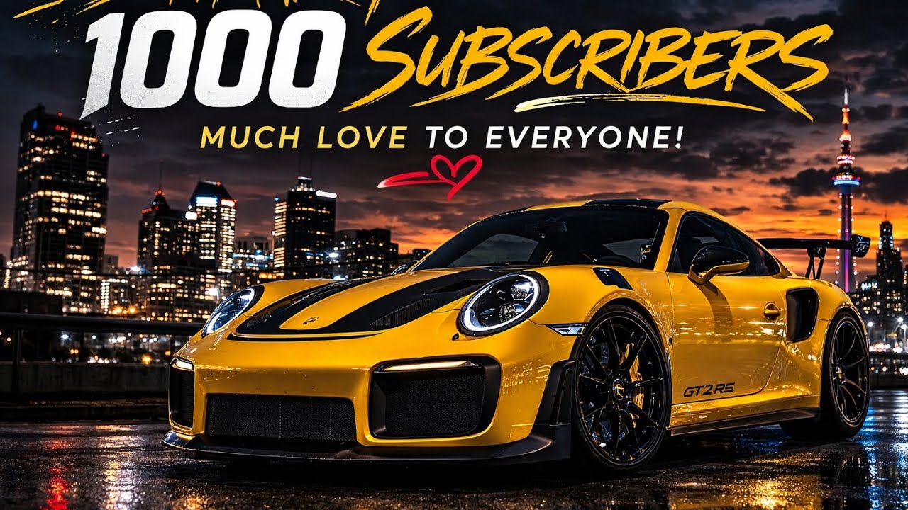 Thank you all for 1,000 Subscribers | An Exclusive Tour of Los Gatos Luxury Cars! 