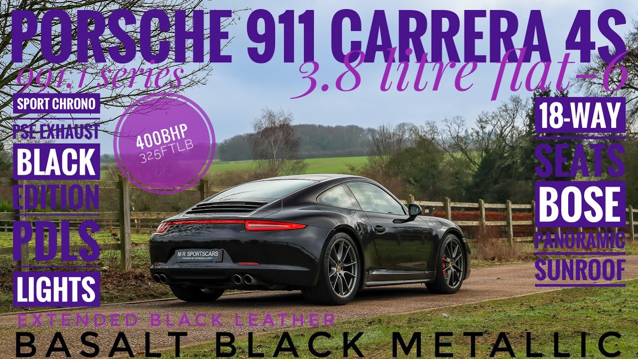 Продается Porsche 911 Carrera 4S 991.1 Coupe с панорамной крышей, черными 18-позиционными спортив...