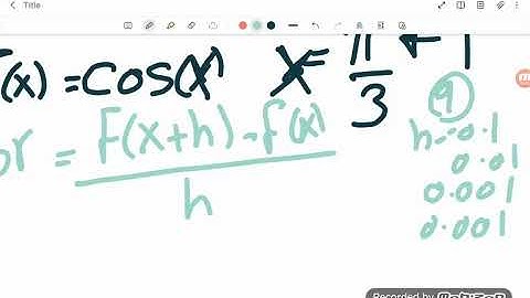 math 3 Differentiation (forward & backward & centre)