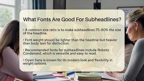 What Fonts Are Good For Subheadlines? - Graphic Design Nerd