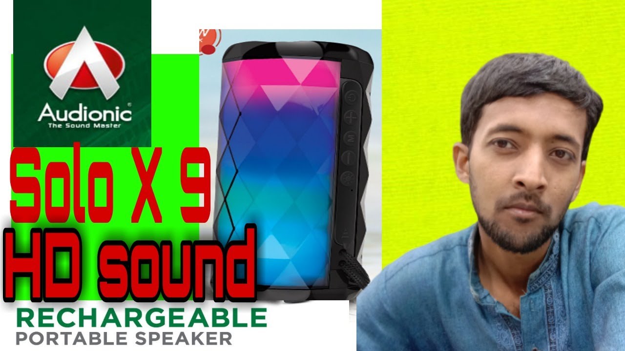 Audionic solo X9 wireless speaker Review|Rechargeable HD Bluetune speaker|PLX Faizan