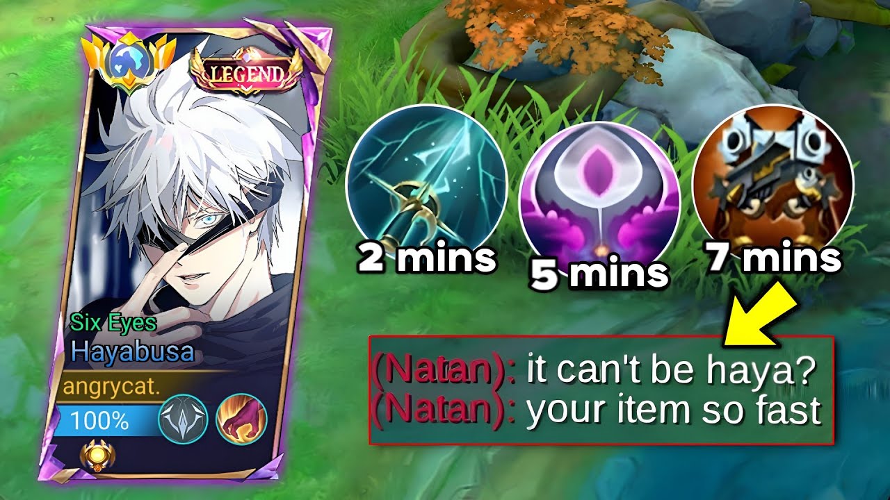 HAYABUSA BEST JUNGLE ROTATION & FAST FARMING!!!😱 (Hit level 5 before turtle)